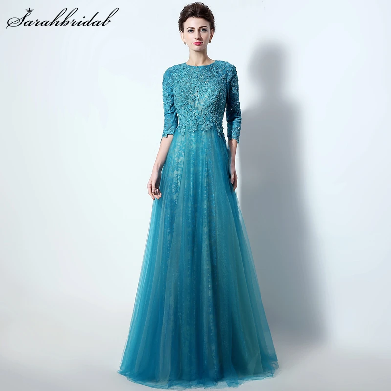 Elegant Cut Back Mother Of Bride Dresses Lace Appliques A Line Evening Gown Real Picture Long Sleeves Vestido De Festa LX016
Elegant Cut Back Mother Of Bride Dresses Lace Appliques A Line Evening Gown Real Picture Long Sleeves Vestido De Festa LX016