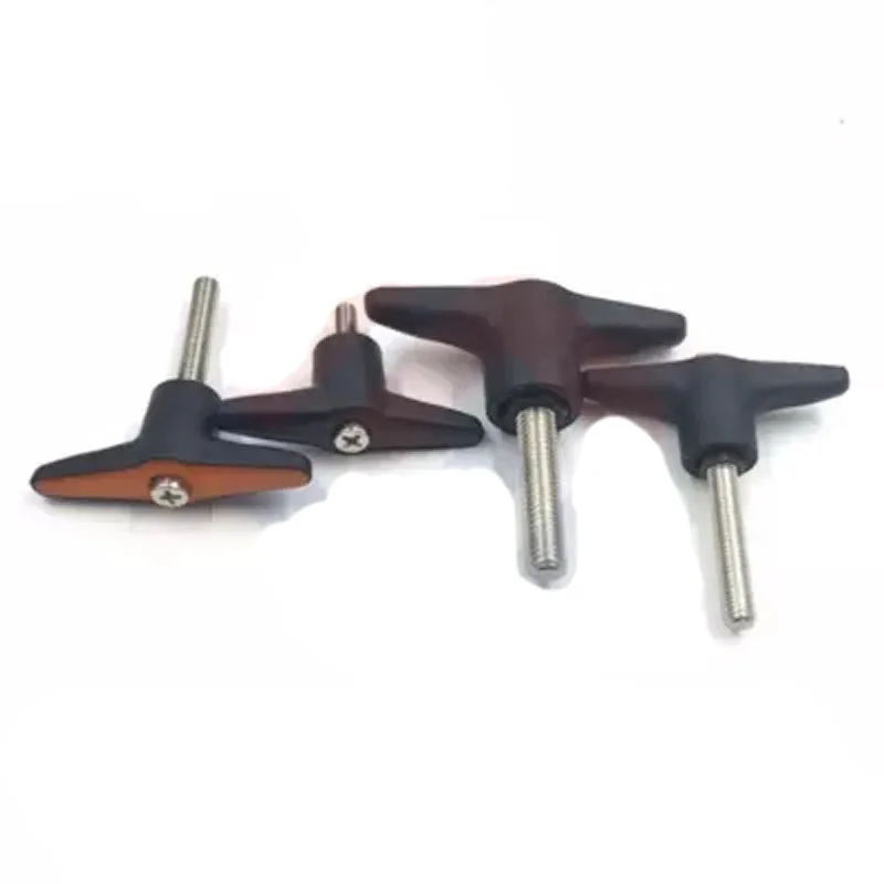 1pcs M5 stainless steel Plastic fixed handle T-type adjustable position Tightening handle Hand screw lock screws 10-70mm Length
1pcs M5 stainless steel Plastic fixed handle T-type adjustable position Tightening handle Hand screw lock screws 10-70mm Length