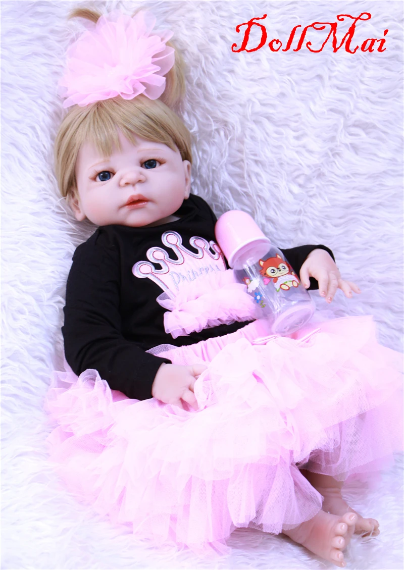 Кукла DollMai 22 "55 см, настоящая силиконовая кукла, reborn lovely bebe, для девочек, принцесса, Новорожденные, для детей, подарок на день рождения, bonecas ...
Кукла DollMai 22 "55 см, настоящая силиконовая кукла, reborn lovely bebe, для девочек, принцесса, Новорожденные, для детей, подарок на день рождения, bonecas ...