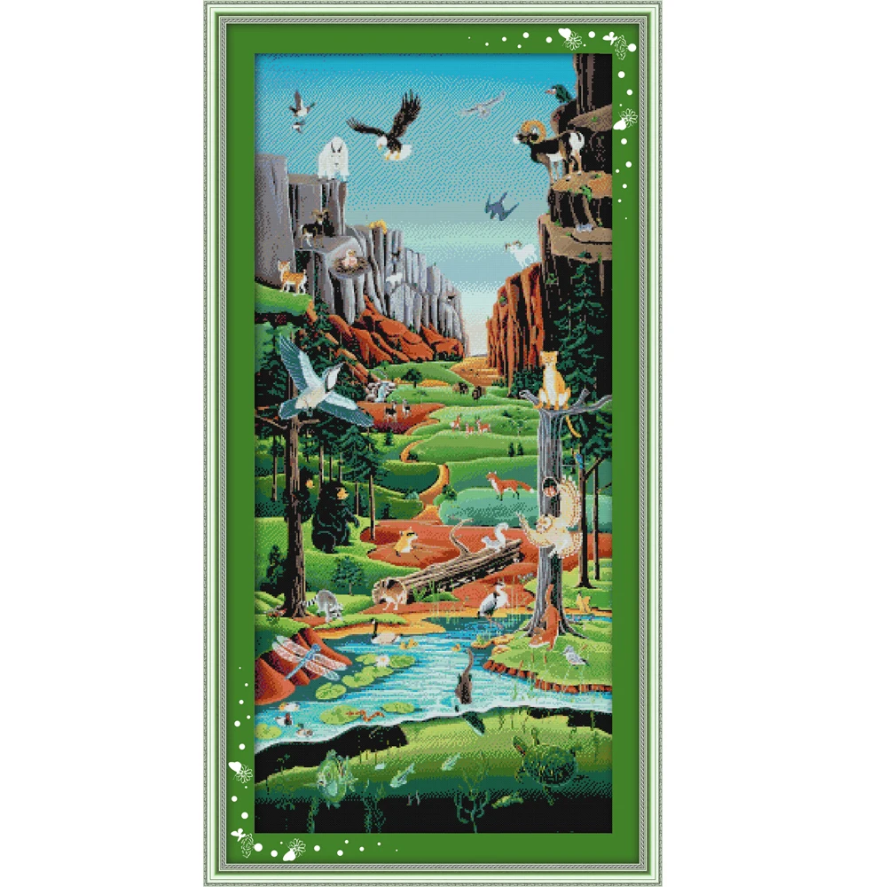NKF The Promised Land Cross Stitch Kits Embroidery Needlework Set 11CT 14CT Chinese Cross Stitch for Home Decor
NKF The Promised Land Cross Stitch Kits Embroidery Needlework Set 11CT 14CT Chinese Cross Stitch for Home Decor