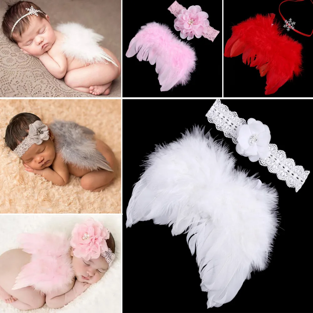 Lovely Baby Newborn Photography Props Infant Girls White Angel Feather Wings Wing Set Costume + Headbands Kids Outfit Photo Prop
Lovely Baby Newborn Photography Props Infant Girls White Angel Feather Wings Wing Set Costume + Headbands Kids Outfit Photo Prop