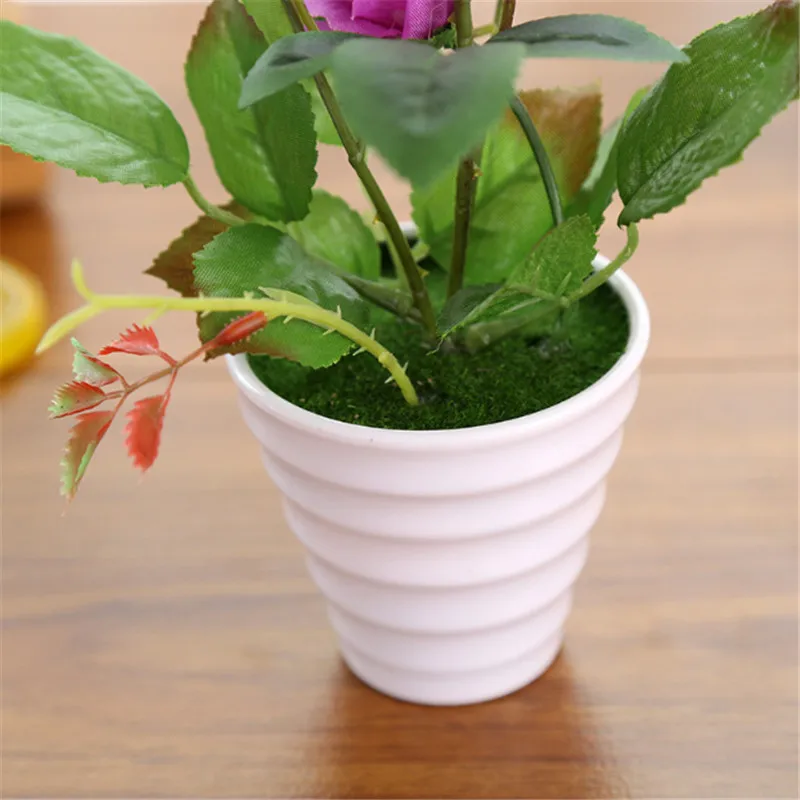 Artificial Silk Rose Flower Bonsai White Flowerpot Home Garden Balcony Houseplant Wedding Christmas Party Decor
Artificial Silk Rose Flower Bonsai White Flowerpot Home Garden Balcony Houseplant Wedding Christmas Party Decor