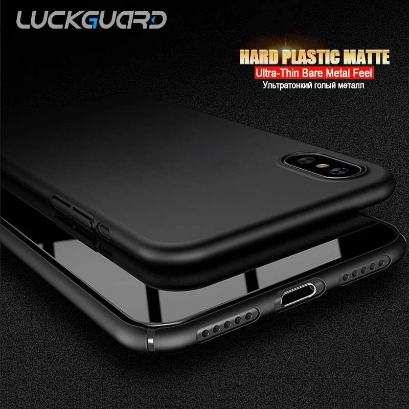 Ультратонкий матовый чехол для телефона X 8 6 6s 7 Plus 5 SE из жесткого пластика iPhone Xr Xs