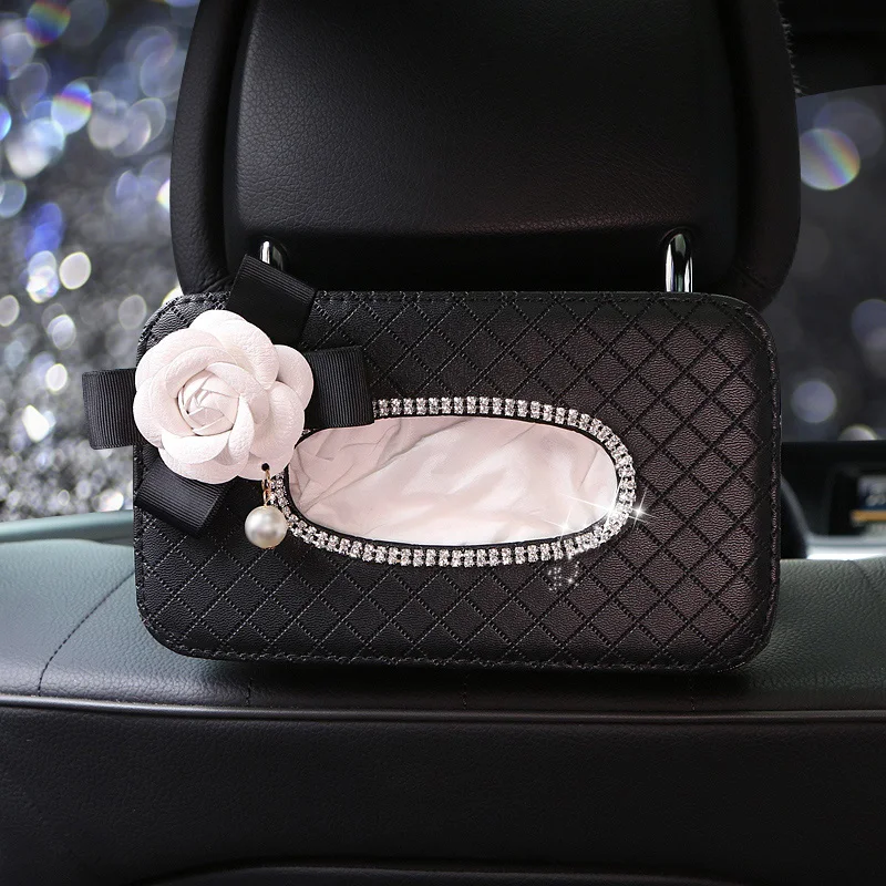 Flower Rhinestone Car Tissue Box Holder Auto Seat Back Headrest Hanging Tissue Case Organizer Crystal Car Styling Accessories
Flower Rhinestone Car Tissue Box Holder Auto Seat Back Headrest Hanging Tissue Case Organizer Crystal Car Styling Accessories