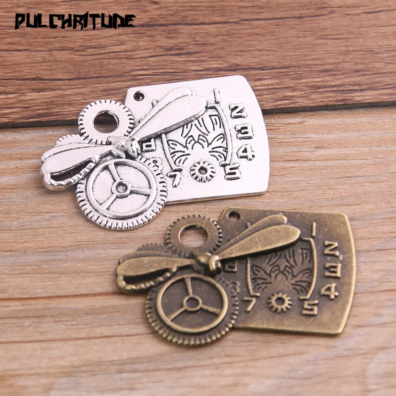 2PCS 34*47mm Two Color Vintage Metal Zinc Alloy Steampunk Clock Charms Fit Jewelry Pendant Charms Makings
2PCS 34*47mm Two Color Vintage Metal Zinc Alloy Steampunk Clock Charms Fit Jewelry Pendant Charms Makings
