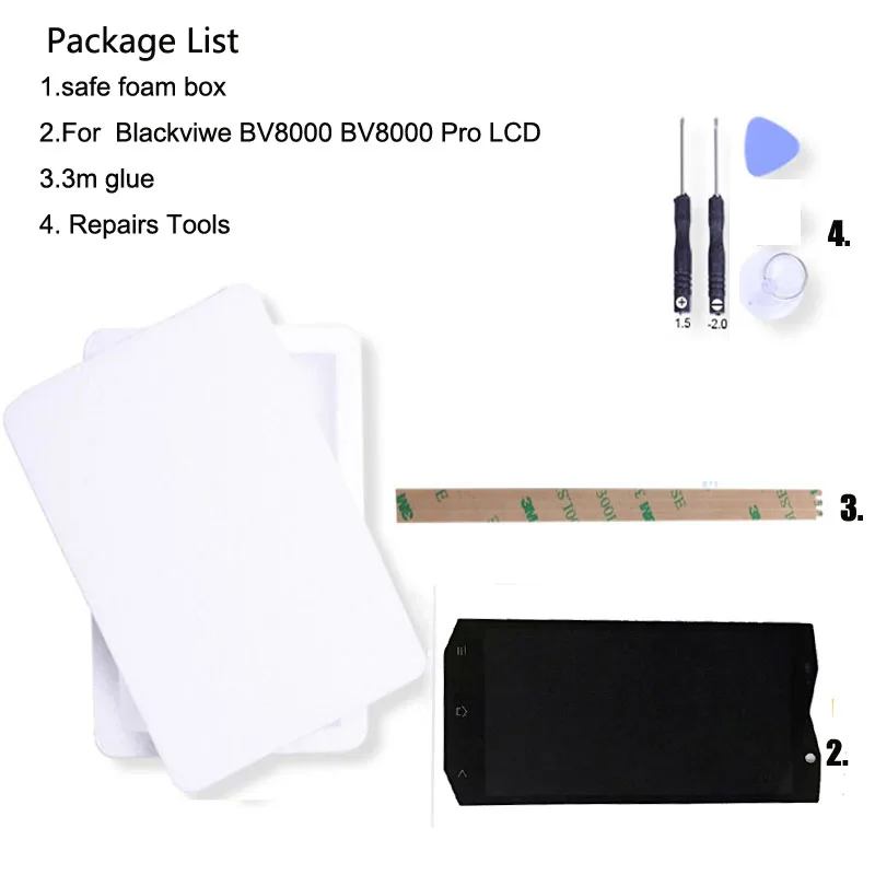 5.0 Inch For Original BLACKVIEW BV8000 Pro LCD Display + Touch Screen Digitizer Assembly Replacement Parts With Frame
5.0 Inch For Original BLACKVIEW BV8000 Pro LCD Display + Touch Screen Digitizer Assembly Replacement Parts With Frame