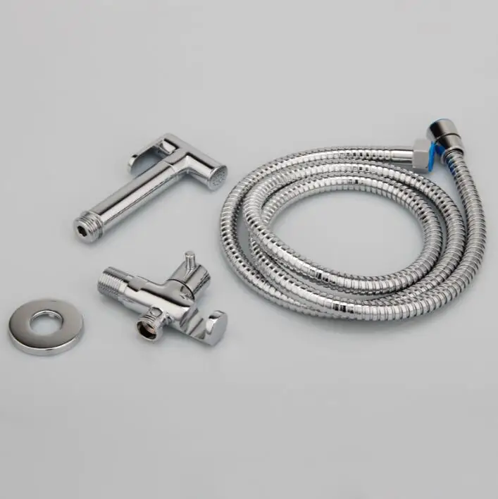 Fashion Europe style high quality brass material chrome finished bidet faucet set with total brass gun and 1.5m hose
Fashion Europe style high quality brass material chrome finished bidet faucet set with total brass gun and 1.5m hose