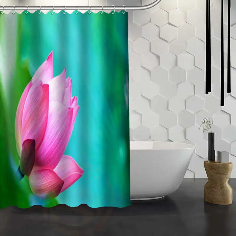 Custom Pink Lotus flower Shower Curtain Waterproof Fabric Shower Curtain for Bathroom WJY1.17
Custom Pink Lotus flower Shower Curtain Waterproof Fabric Shower Curtain for Bathroom WJY1.17