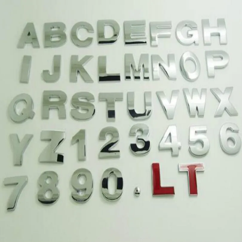 silvery height 2.5CM Letter alphabet car emblem Letters A B C D E F G H I J K L M N O P Q R S T for modify decoration
silvery height 2.5CM Letter alphabet car emblem Letters A B C D E F G H I J K L M N O P Q R S T for modify decoration