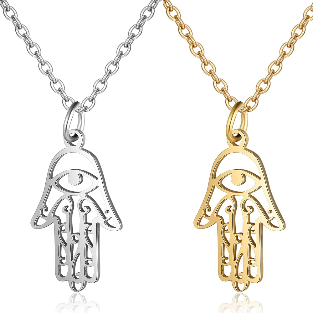 Dropshipping Fashion Women Hand Pendant & Necklaces 316L Stainless Steel Hand of Fatima Pendant Necklaces Jewelry Gift N1495
Dropshipping Fashion Women Hand Pendant & Necklaces 316L Stainless Steel Hand of Fatima Pendant Necklaces Jewelry Gift N1495