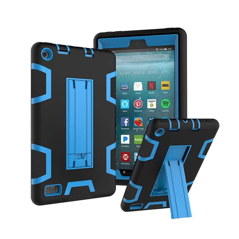 Ударопрочный Противоскользящий чехол для Amazon Kindle Fire HD 7 дюймов 2017 планшет +