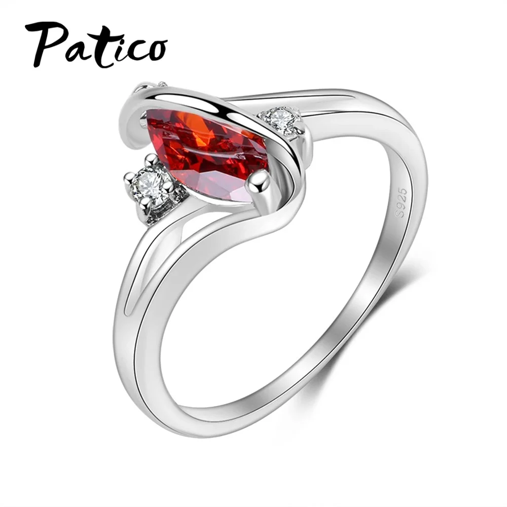 100% Real 925 Sterling Silver Bands Rings and Red CZ Cubic Zircon Wedding Engagement Finger Accessory for Women Ladies
100% Real 925 Sterling Silver Bands Rings and Red CZ Cubic Zircon Wedding Engagement Finger Accessory for Women Ladies