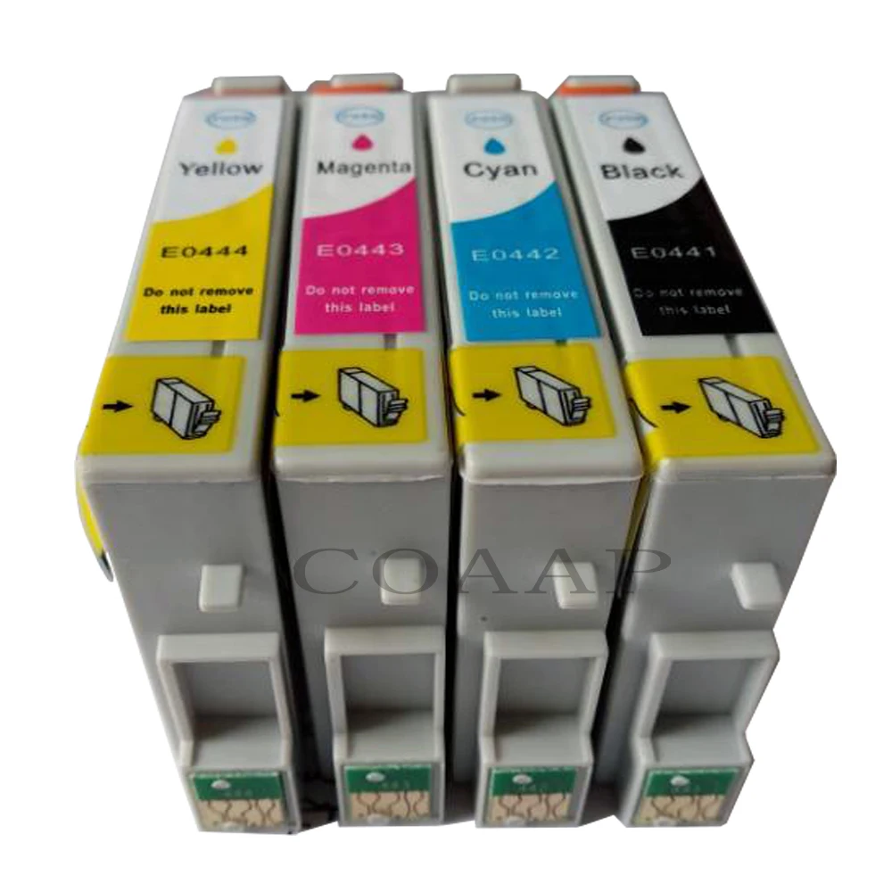 Совместимый картридж T0441 T0442 T0443 T0444 для Epson Stylus C64 C66 C68 C86 + C84N C84WN CX3600 CX3650 CX4600