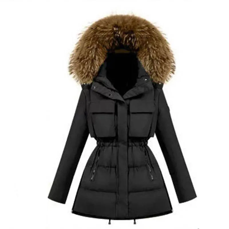 Пуховик женский зимний с меховым воротником B18 2019|women winter coat|women down coatwomen coat |