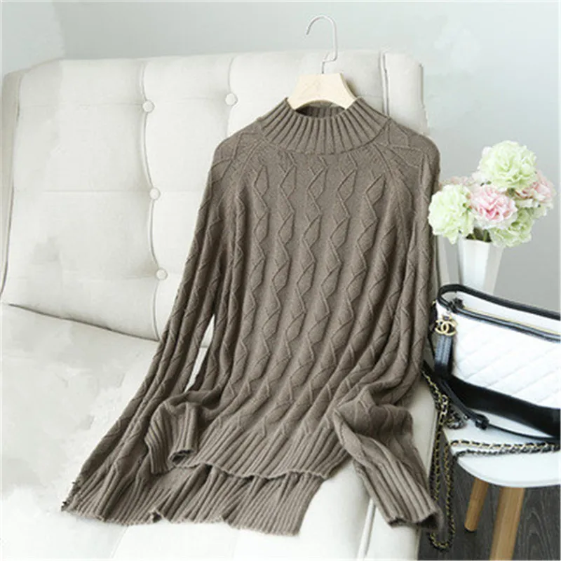 pure cashmere half high collar knit women fashion solid argyle slim pullover sweater S-2XL retail wholesale
pure cashmere half high collar knit women fashion solid argyle slim pullover sweater S-2XL retail wholesale