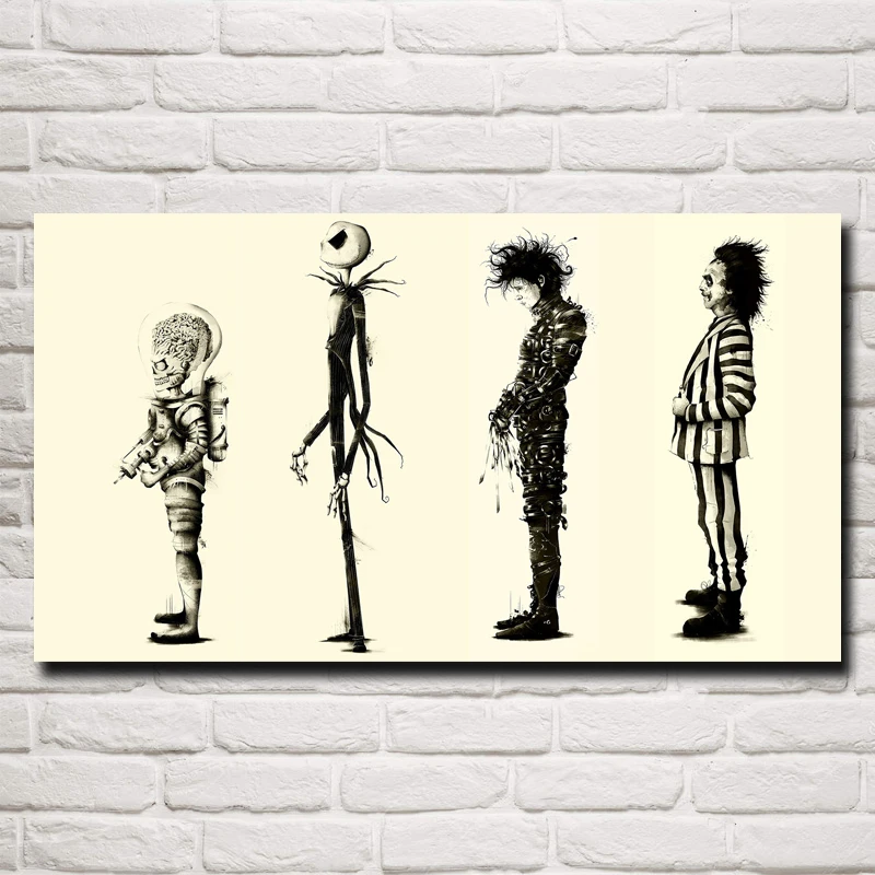 FOOCAME Tim Burton Movies Edward Scissorhands Classic Painting Art Wall Silk Posters and Prints Home Pictures Living Room Decor
FOOCAME Tim Burton Movies Edward Scissorhands Classic Painting Art Wall Silk Posters and Prints Home Pictures Living Room Decor