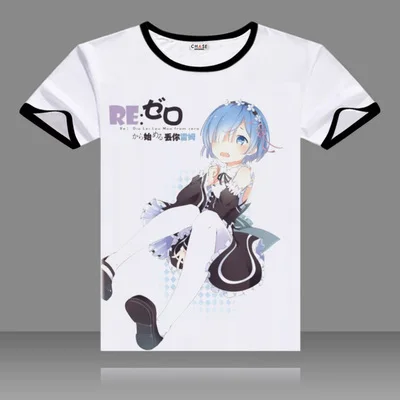 Летняя дышащая футболка для косплея с принтом из аниме «Re:Zero kara Hajimeru Isekai Seikatsu» с коротким рукавом для мужчин и женщин
Летняя дышащая футболка для косплея с принтом из аниме «Re:Zero kara Hajimeru Isekai Seikatsu» с коротким рукавом для мужчин и женщин