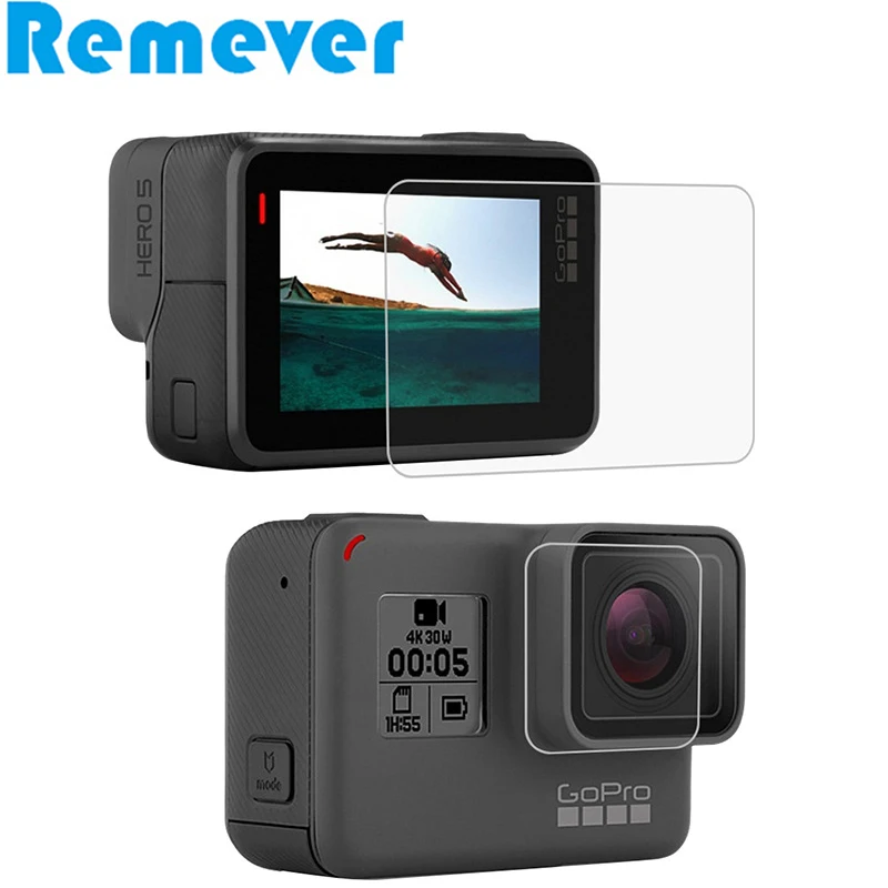 New Ultra Thin HD Tempered Glass LCD Screen Protector+Lens Protector for Gopro Hero 5/6 Lens Accessories for Gopro hero
New Ultra Thin HD Tempered Glass LCD Screen Protector+Lens Protector for Gopro Hero 5/6 Lens Accessories for Gopro hero