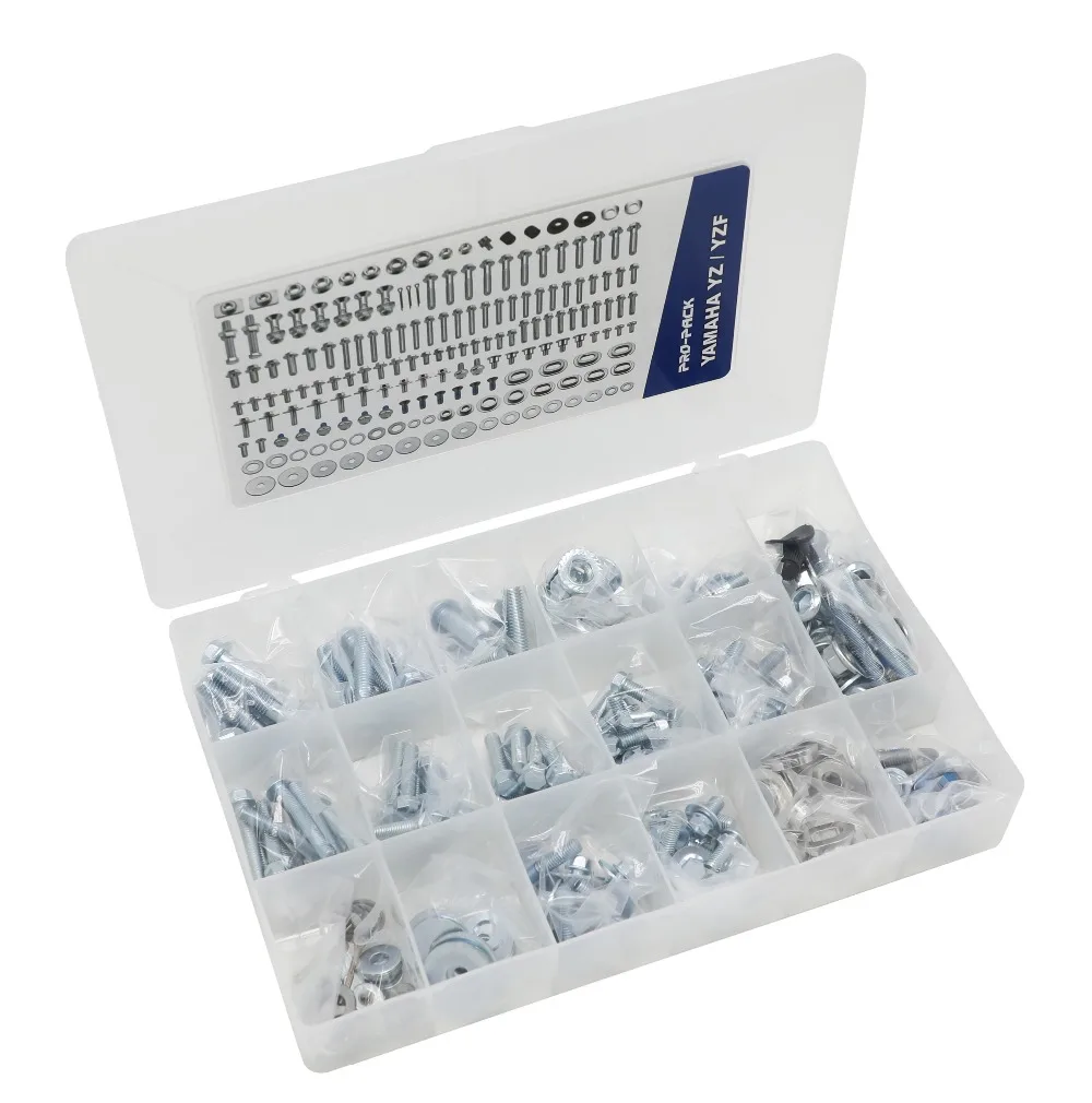Caken 172Pcs Motorcycle Factory Style Hardware Bolt Pro Pack Kit For YZ/YZF/WRF 125-450 2003-Current
Caken 172Pcs Motorcycle Factory Style Hardware Bolt Pro Pack Kit For YZ/YZF/WRF 125-450 2003-Current