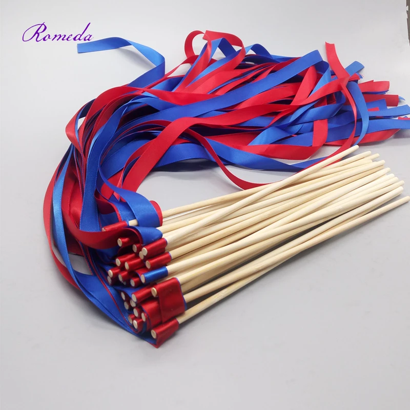 50pcs/lot Royal & Dark Red wedding ribbon wands Without Bells for wedding decoration
50pcs/lot Royal & Dark Red wedding ribbon wands Without Bells for wedding decoration