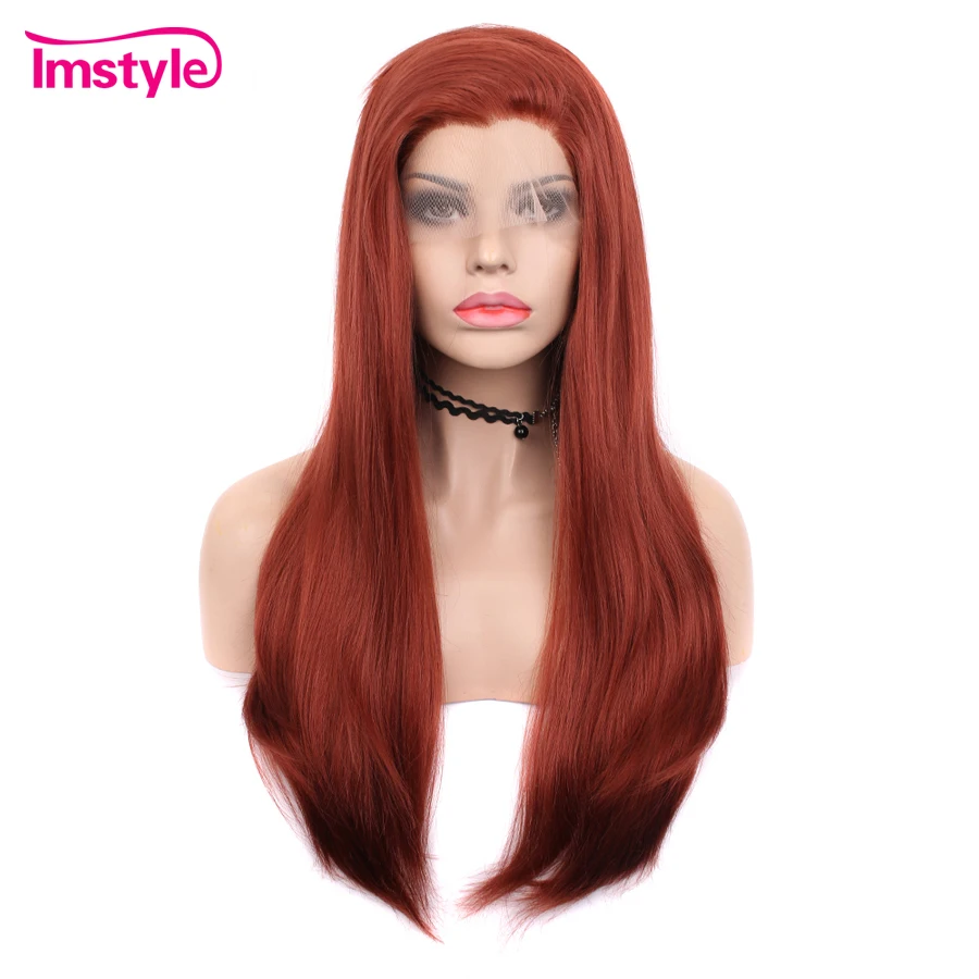 Imstyle Copper Reddish Brown Wig Synthetic Lace Front Wig Straight Long Wigs For Women Heat Resistant Fiber Cosplay Daily Wig
Imstyle Copper Reddish Brown Wig Synthetic Lace Front Wig Straight Long Wigs For Women Heat Resistant Fiber Cosplay Daily Wig