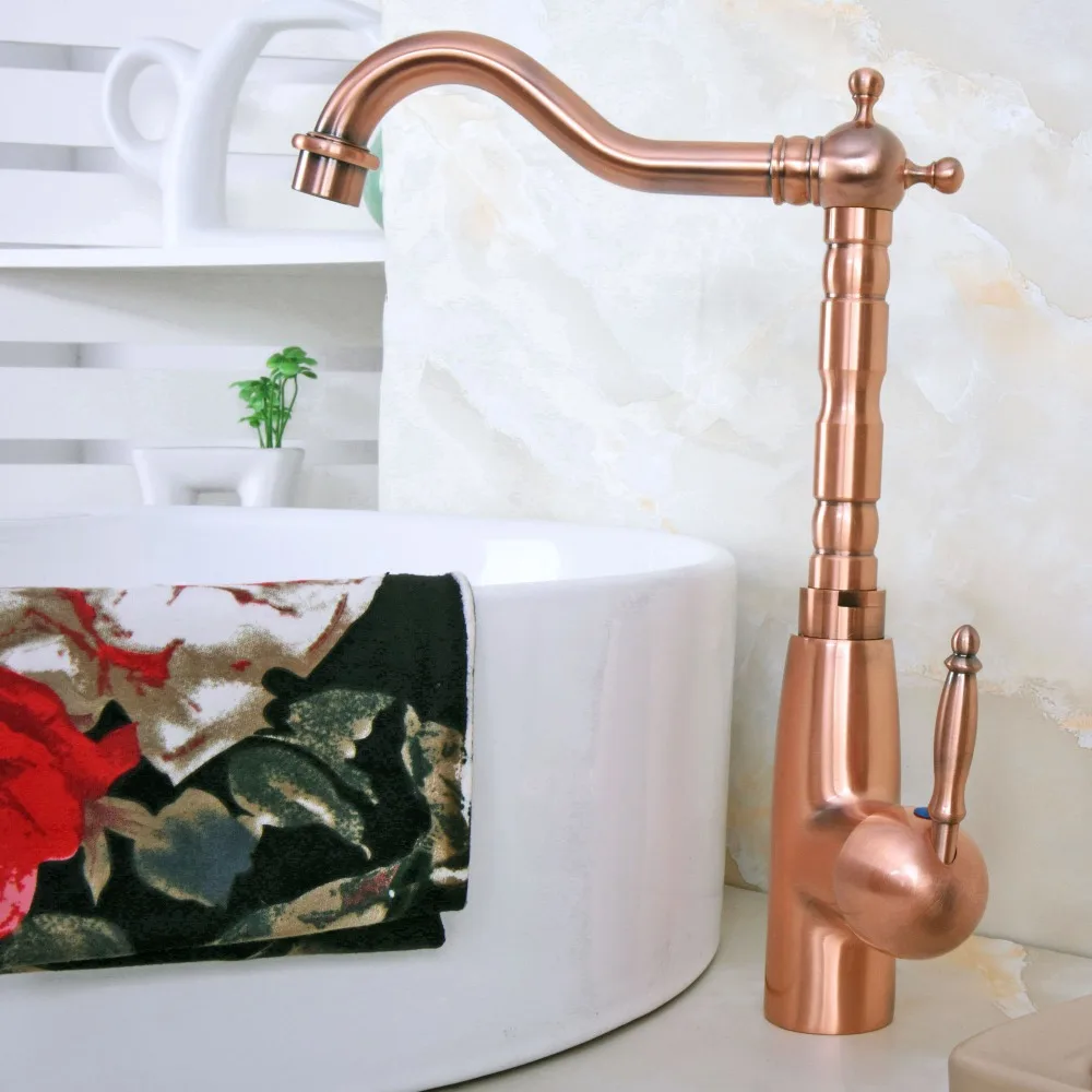 Vintage Retro Antique Red Copper Brass Kitchen Wet Bar Bathroom Vessel Sink Faucet Single Hole Swivel Spout Mixer Tap anf636
Vintage Retro Antique Red Copper Brass Kitchen Wet Bar Bathroom Vessel Sink Faucet Single Hole Swivel Spout Mixer Tap anf636