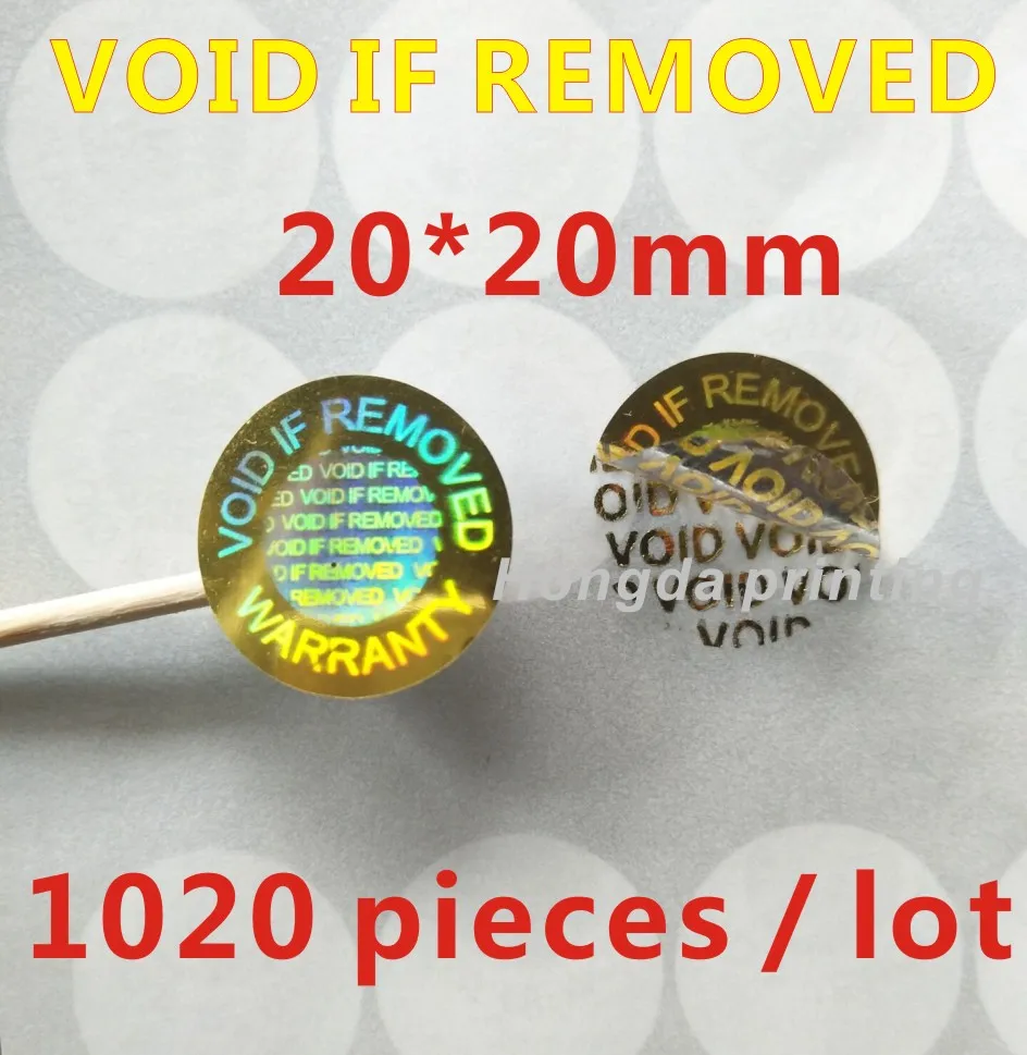 1020 pieces / batch 20mm 3d holographic stickers security laser holographic labels VOID IF REMOVED stickers
1020 pieces / batch 20mm 3d holographic stickers security laser holographic labels VOID IF REMOVED stickers