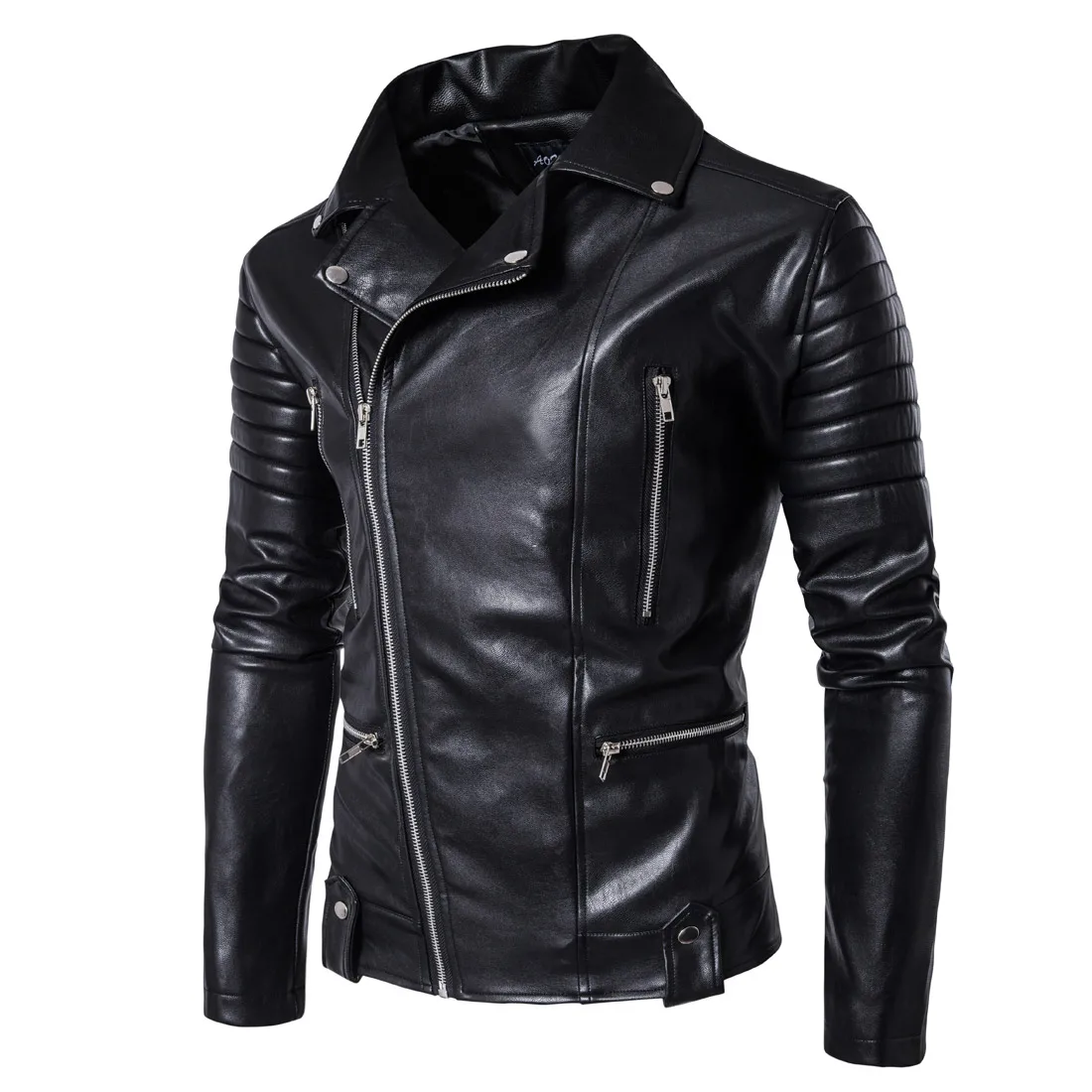 Men's PU leather jacket aqueta de couro masculinoMan Black Faux Leather Biker Jackets Open lapels Zippers pockets SIZE M TO 5XL
Men's PU leather jacket aqueta de couro masculinoMan Black Faux Leather Biker Jackets Open lapels Zippers pockets SIZE M TO 5XL