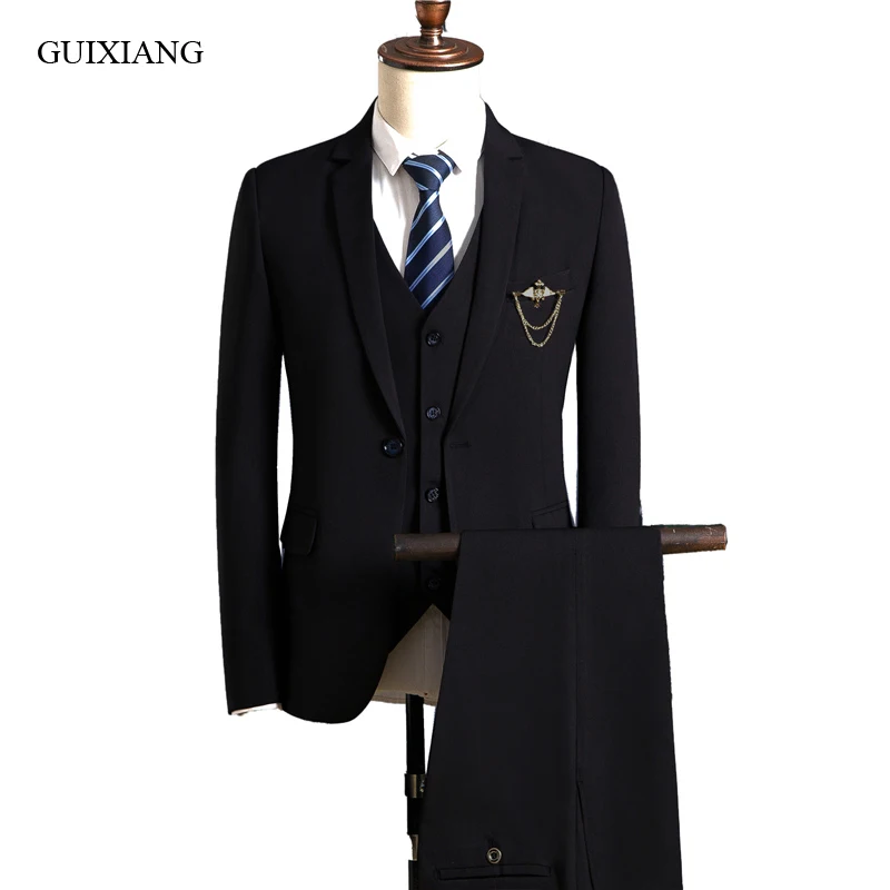 High-end boutique suits new arrival style high quality slim solid blazer three-piece embroid suits wedding dress size M-3XL
High-end boutique suits new arrival style high quality slim solid blazer three-piece embroid suits wedding dress size M-3XL