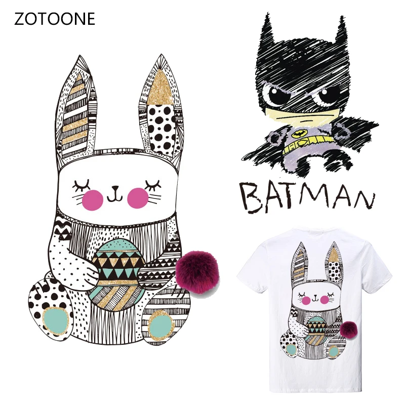 ZOTOONE Rabbit Stripes Iron on Transfer Patches on Clothing Diy Patch Heat Transfer for Clothes Decoration Stickers Kids Gift G
ZOTOONE Rabbit Stripes Iron on Transfer Patches on Clothing Diy Patch Heat Transfer for Clothes Decoration Stickers Kids Gift G