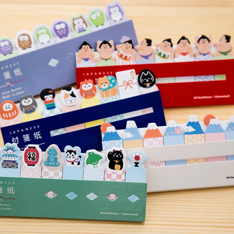8pcs Cartoon Designs Sticky Notes Point Marker Post Memo Pad Japanese Style Cat Sushi Stickers Office School Supplies A6380
8pcs Cartoon Designs Sticky Notes Point Marker Post Memo Pad Japanese Style Cat Sushi Stickers Office School Supplies A6380