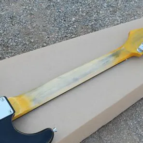 High quality FDST-1084 antique Do old black color solid body white pickguard electric guitar, Free shipping 
High quality FDST-1084 antique Do old black color solid body white pickguard electric guitar, Free shipping