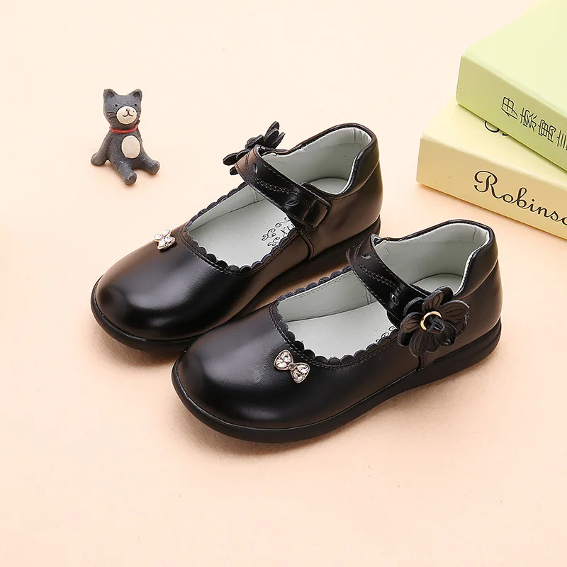 Spring Autumn Girls Shoes Butterfly-knot Rhinestone Princess Shoes Kids School Girls Black Leather Shoes For Student Dress 3-15T
Spring Autumn Girls Shoes Butterfly-knot Rhinestone Princess Shoes Kids School Girls Black Leather Shoes For Student Dress 3-15T