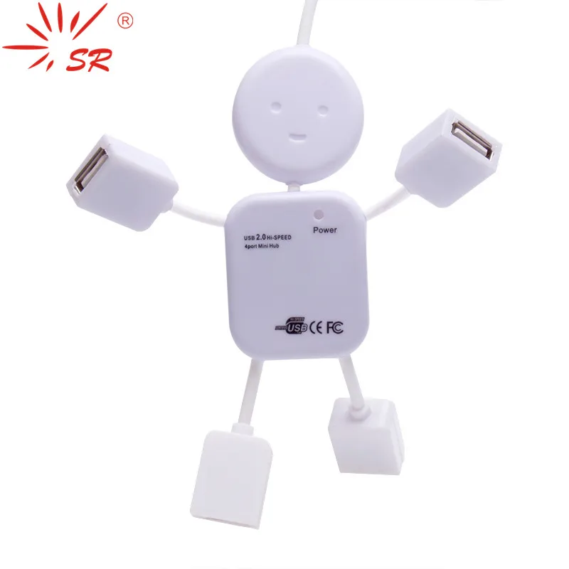 Фото SR 2017 Humanoid 4 USB порта адаптер для ноутбука|4 port usb|usb hub otgport usb - купить