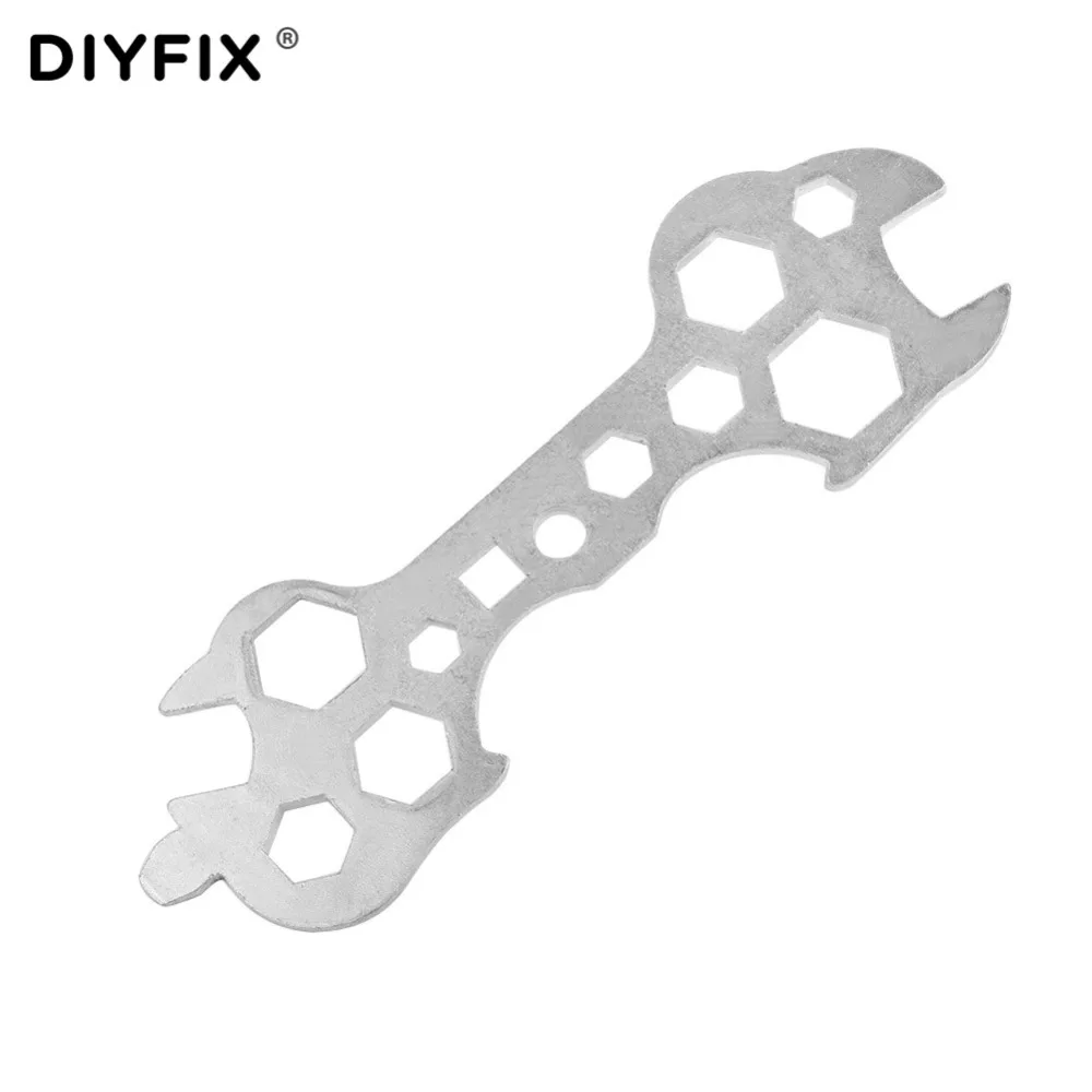 

DIYFIX 15 in 1 Bicycle Cycling Bike Wrench Steel Hexagon Spanner Repair Tools Set Multifunction Wrench Flat Spanner Hand Tools