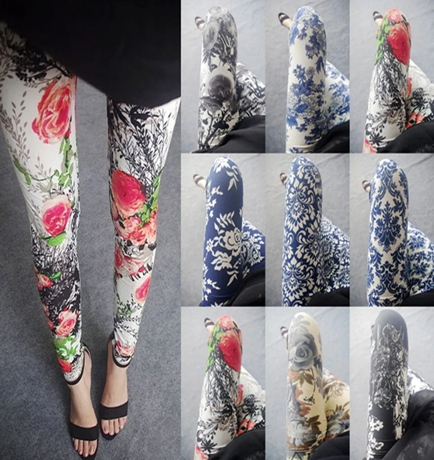 Women Leggings National Wind Ink Painting Print Leggings Summer High Waist Breathable Leggings Women Pants
Women Leggings National Wind Ink Painting Print Leggings Summer High Waist Breathable Leggings Women Pants