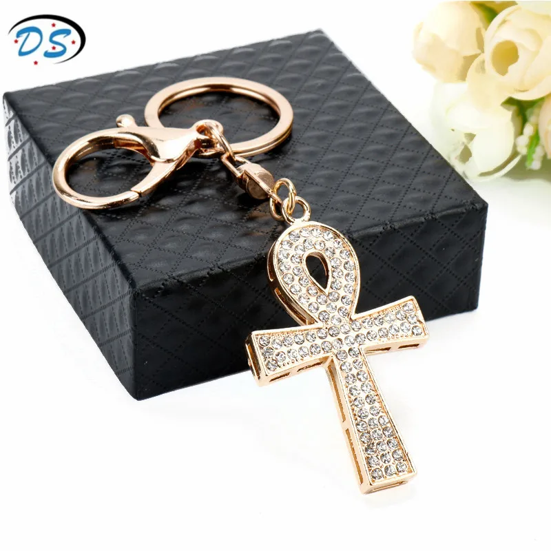 Egyptology Ancient Cross Keychain Rhinestones Keyrings Women Hangbags Purse Key Holder Delicate Jewelry Key Buckle
Egyptology Ancient Cross Keychain Rhinestones Keyrings Women Hangbags Purse Key Holder Delicate Jewelry Key Buckle