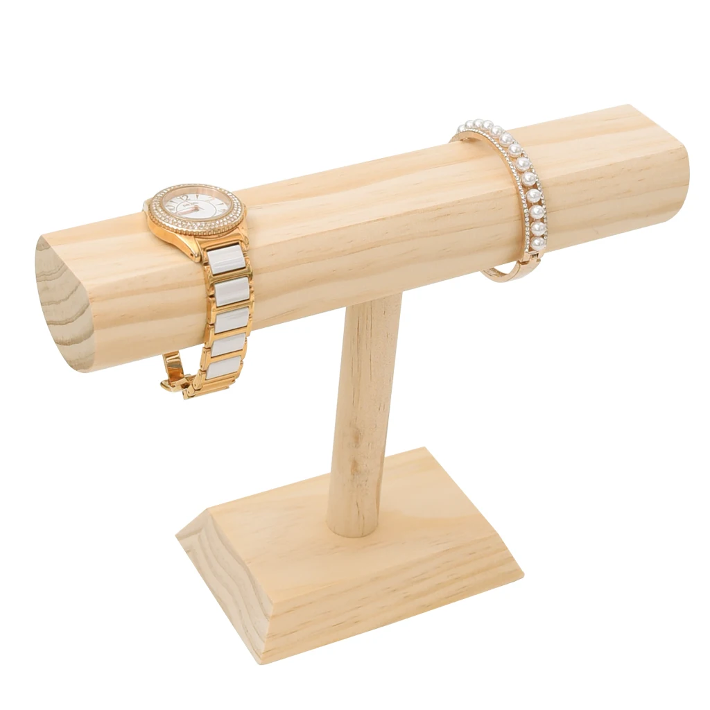 Unpainted T-Bar Watch Display Stand Nature Wood Earrings Necklace Bangle Bracelet Jewelry Holder Display Stand Rack DIY
Unpainted T-Bar Watch Display Stand Nature Wood Earrings Necklace Bangle Bracelet Jewelry Holder Display Stand Rack DIY