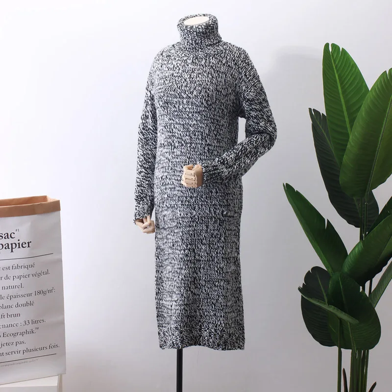 2018 Blusas De Inverno Feminina Jumper Knitting Dress Winter New Pattern Woman Long Fund Skirt Sweater Pullovers Turtleneck
2018 Blusas De Inverno Feminina Jumper Knitting Dress Winter New Pattern Woman Long Fund Skirt Sweater Pullovers Turtleneck