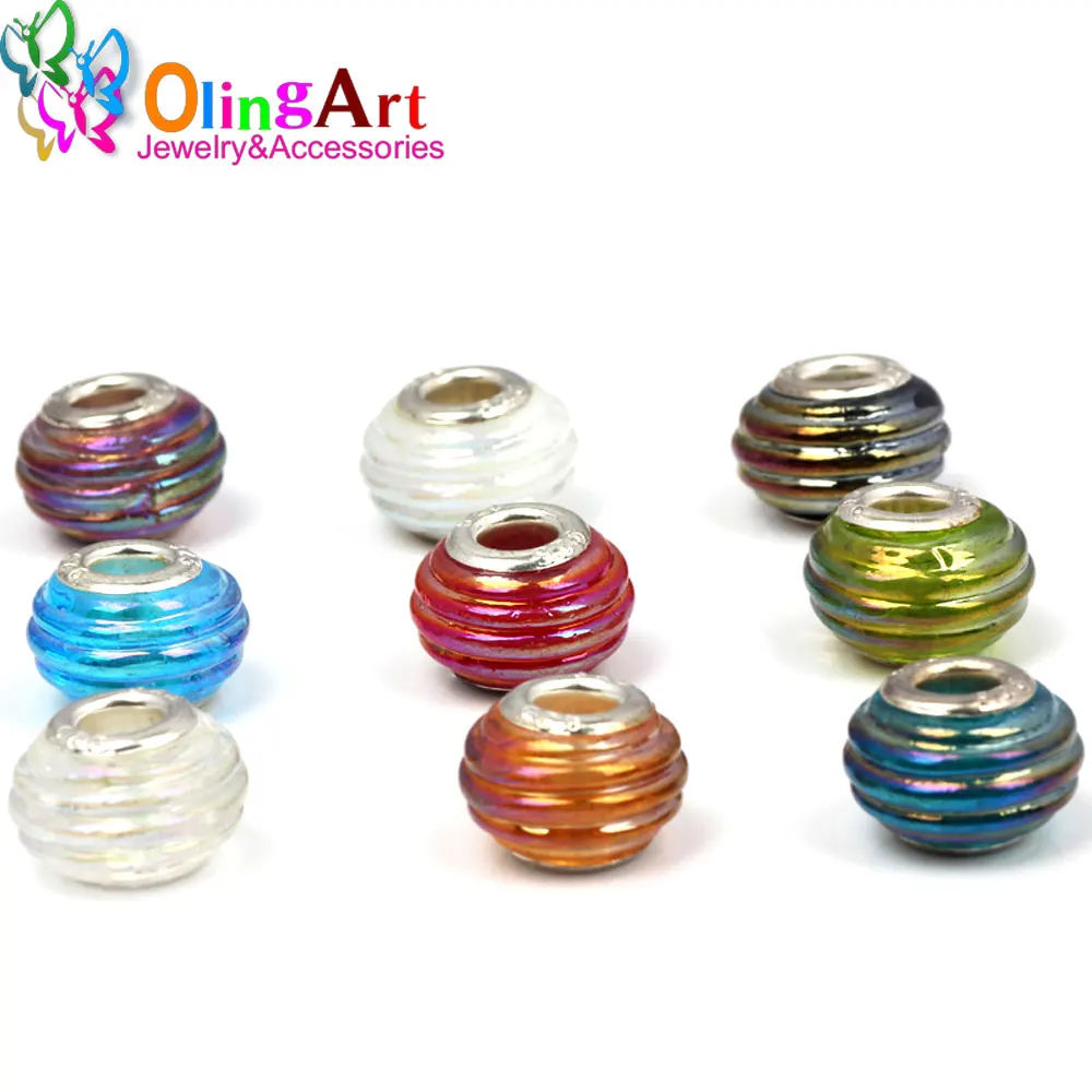 OlingArt 15x10mm 8 Pcs Mix Color Electroplated multicolored Big Hole glass European Beads DIY Bracelet Necklaces Jewelry making
OlingArt 15x10mm 8 Pcs Mix Color Electroplated multicolored Big Hole glass European Beads DIY Bracelet Necklaces Jewelry making