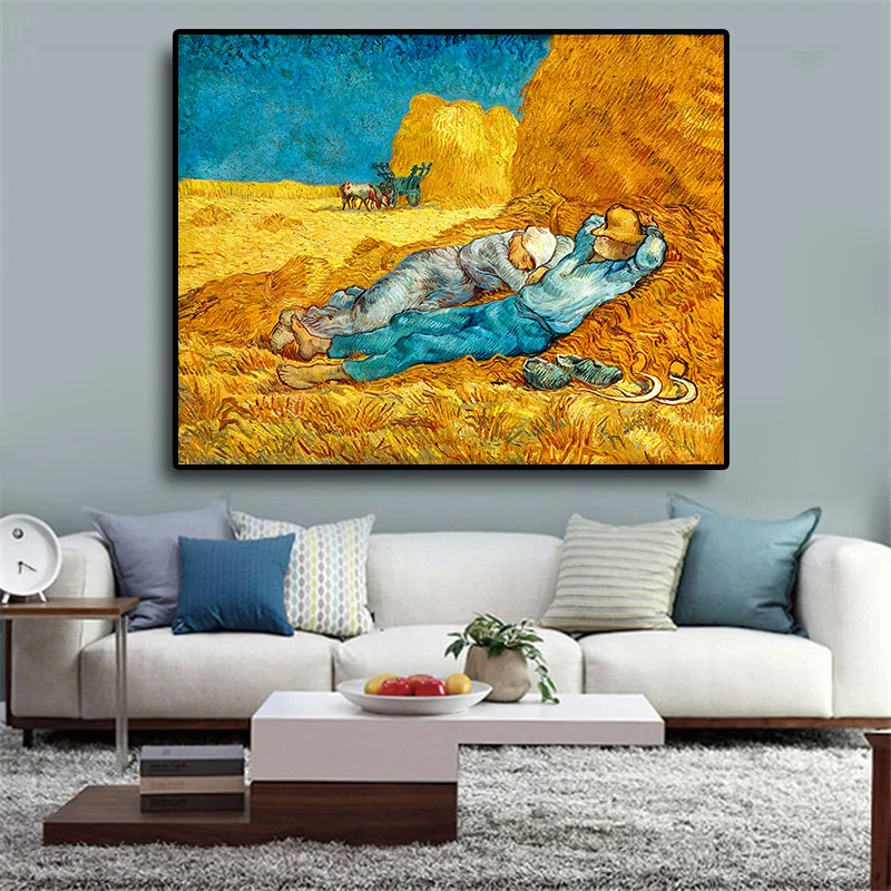 Vincent Van Gogh Rest From Work Oil Painting on Canvas Posters and Prints Scandinavian Canvas Art Wall Picture for Living Room
Vincent Van Gogh Rest From Work Oil Painting on Canvas Posters and Prints Scandinavian Canvas Art Wall Picture for Living Room