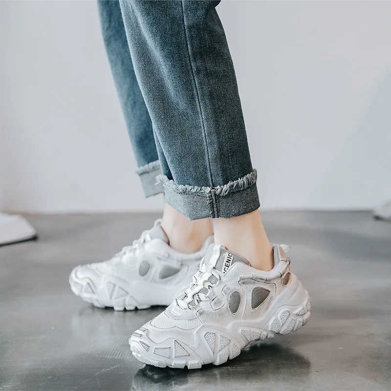 Casual Dirty Shoes Women Platform Sneakers zapatos de mujer Cross-tied Brand chaussures femme Ladies White footware Breathable
Casual Dirty Shoes Women Platform Sneakers zapatos de mujer Cross-tied Brand chaussures femme Ladies White footware Breathable