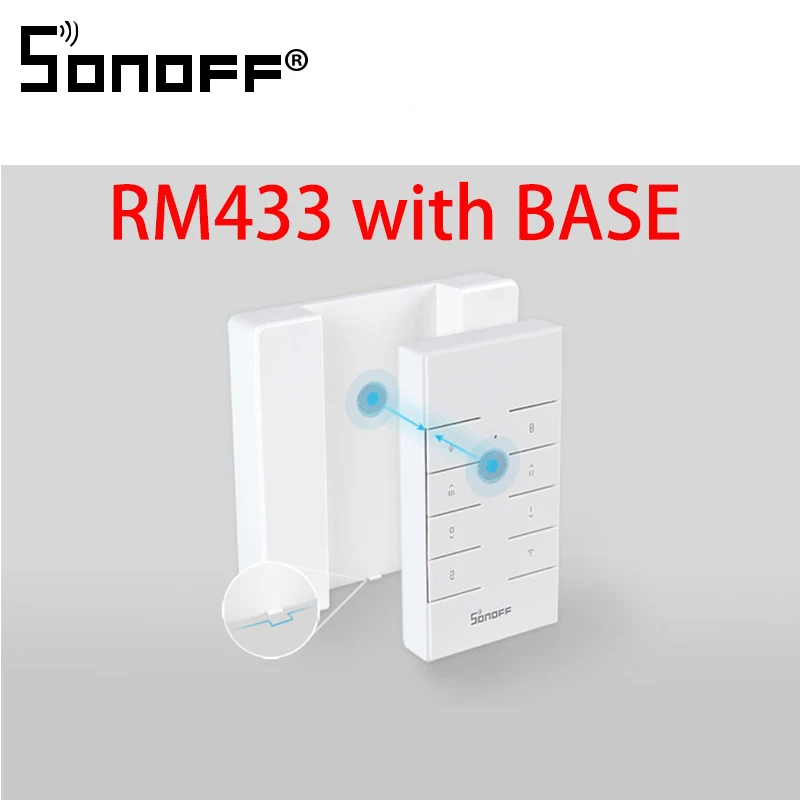 New SONOFF RM433 BASE 8 Keys Multipurpose Custom 433 MHz RF Remote Controller Works with RF/Slampher/4CH Pro/TX Series/RF Bridge
New SONOFF RM433 BASE 8 Keys Multipurpose Custom 433 MHz RF Remote Controller Works with RF/Slampher/4CH Pro/TX Series/RF Bridge
