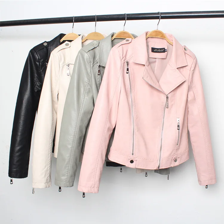 2019 Faux Leather jacket Women Lapel Zipper Casual Jacket Female Short Jacket Coat Plus Size 3XL Winter Motorcycle Outwear
2019 Faux Leather jacket Women Lapel Zipper Casual Jacket Female Short Jacket Coat Plus Size 3XL Winter Motorcycle Outwear