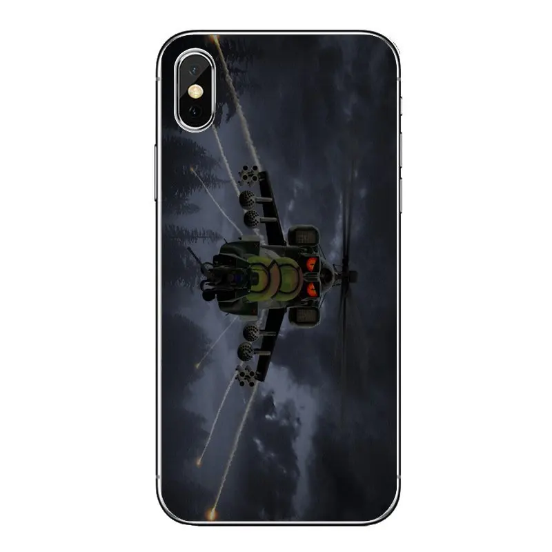 Для iPod Touch iPhone 4 4S 5 5S 5C SE 6 S 7 8 X XR XS Plus MAX силиконовый чехол Mil Mi 24 задний вертолет