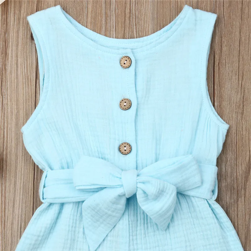 Cute Newborn Baby Girls Clothes Cotton Sleeveless round neck Bandage Jumpsuit Button solid kids Toddler Bodysuit one pieces
Cute Newborn Baby Girls Clothes Cotton Sleeveless round neck Bandage Jumpsuit Button solid kids Toddler Bodysuit one pieces