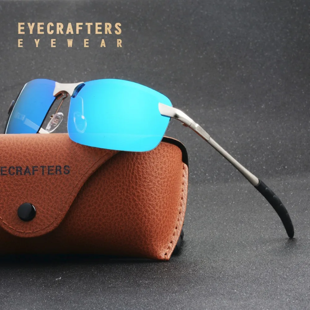 Blue Mens UV400 Polarized Sunglasses Sports Driving Mirrored Sunglasses Rimless Metal Glasses Eyewear 3043DM
Blue Mens UV400 Polarized Sunglasses Sports Driving Mirrored Sunglasses Rimless Metal Glasses Eyewear 3043DM