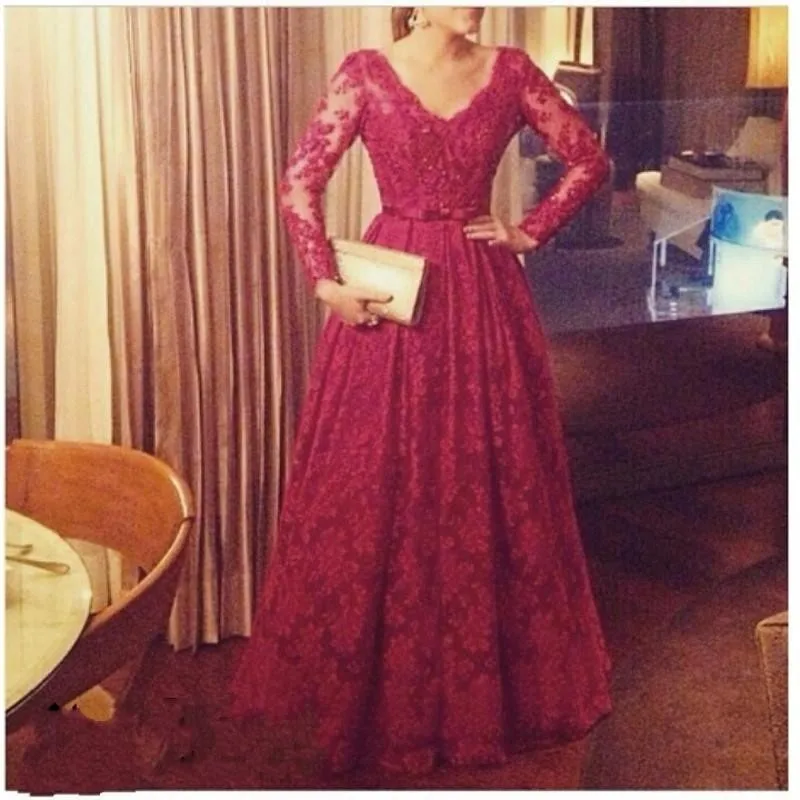 Ball Gown robe de soiree V neck Appliqued Backless Evening Party vestido de festa longo Cheap Red Long Sleeve Prom Dress
Ball Gown robe de soiree V neck Appliqued Backless Evening Party vestido de festa longo Cheap Red Long Sleeve Prom Dress