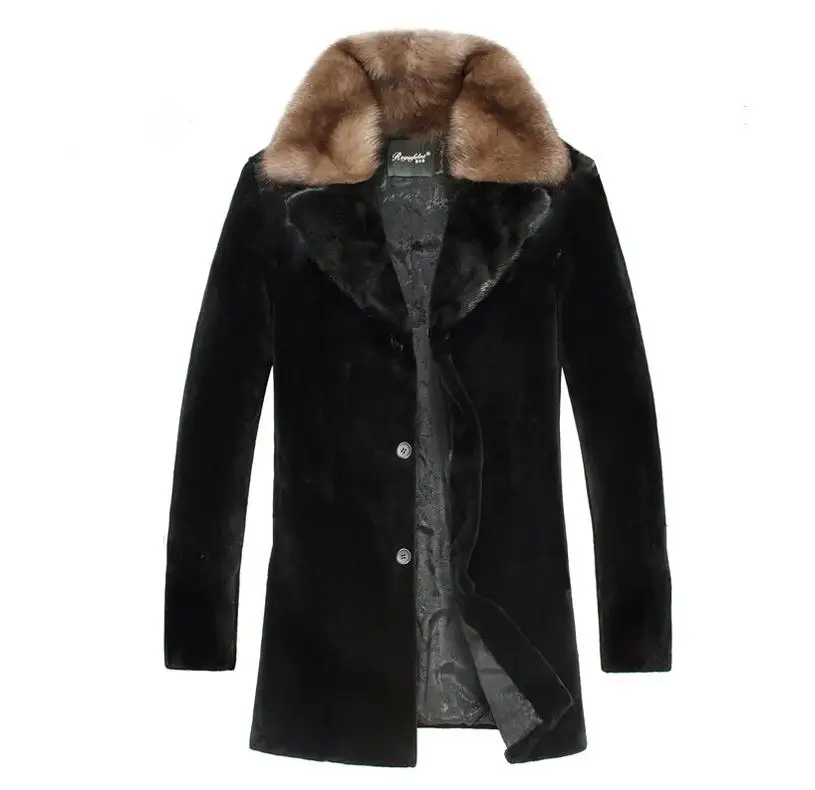 S/6Xl Mens Single Breasted WinterAutumn Faux Mink Fur Jackets Long Section Black Large Size Fake Warm Fur Overcoats Tops J1607
S/6Xl Mens Single Breasted WinterAutumn Faux Mink Fur Jackets Long Section Black Large Size Fake Warm Fur Overcoats Tops J1607