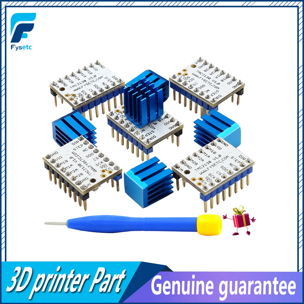 50pcs TMC2130 Stepping Motor Mute Driver Stepstick Power Tube Built-in Driver Current 1.4A Peak Current 2.5A Replace TMC2100
50pcs TMC2130 Stepping Motor Mute Driver Stepstick Power Tube Built-in Driver Current 1.4A Peak Current 2.5A Replace TMC2100